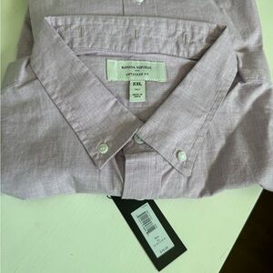 Banana Republic Purple Casual Button Down Shirt for Tall